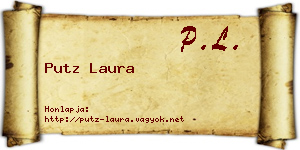 Putz Laura névjegykártya